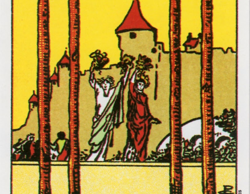 Histoires de cartes Waite Tarot 4 Batons
